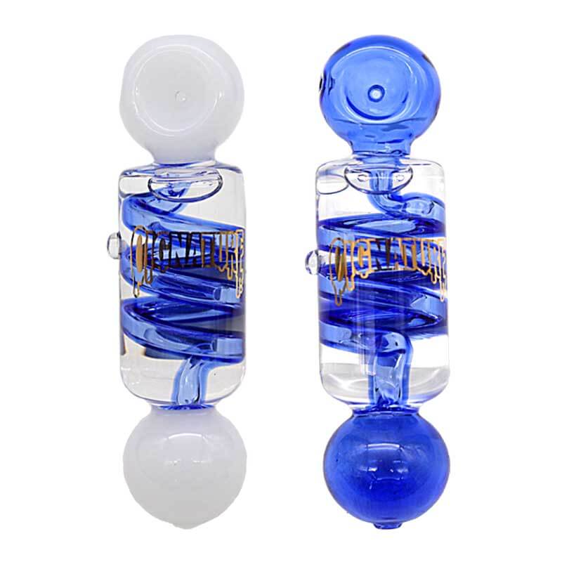 Cignature Spiral Design Glycerine Oil Handpipe (GHP-325) | 6 inch | Assorted Colors product image